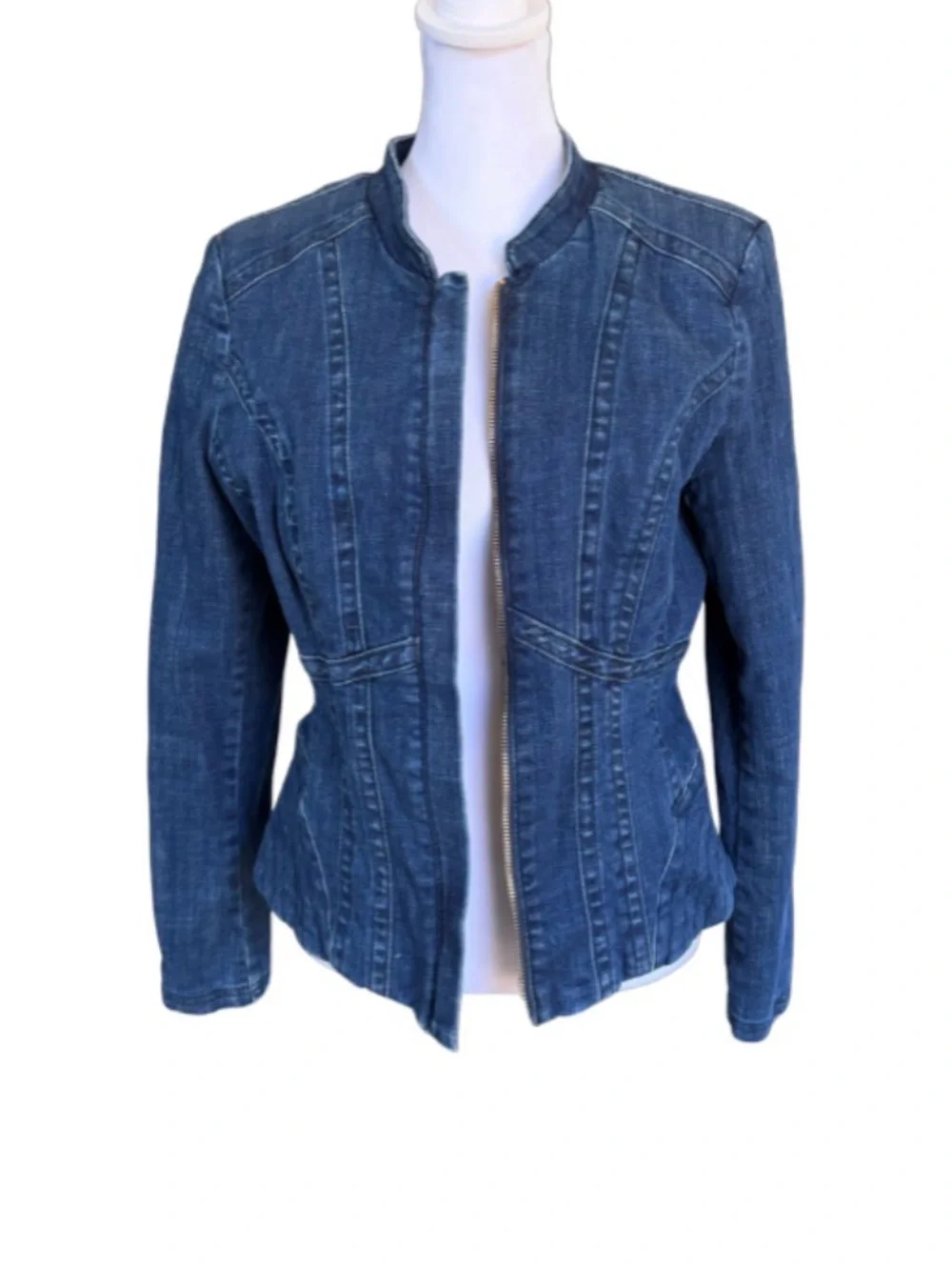 White House Black Market Denim Jacket - Picture 2 of 5